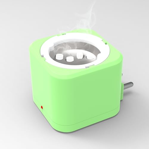 Image of Shivansh Technology Incense Holder Kapoor Dani Electrical Camphor Diffuser Burner | Aroma Diffuser for Home Electric, Essential Oil Diffuser (Living Green)
