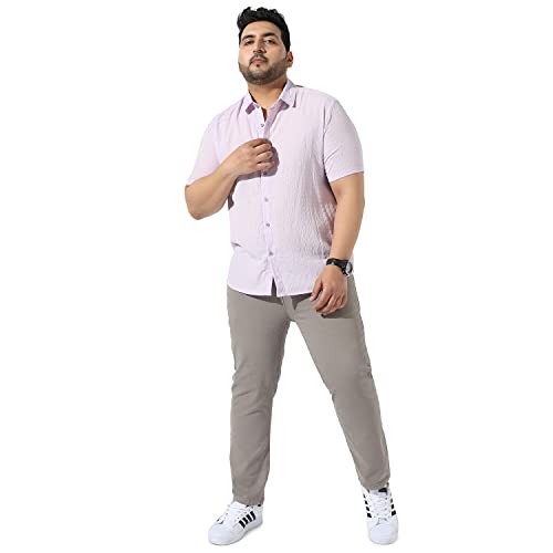 Image of Instafab Plus Men's Button Up Regular Fit Shirt for Casual Wear Modern Clothing Shirt Crafted with Regular Sleeve, Comfort Fit & High-Performance for Everyday Wear