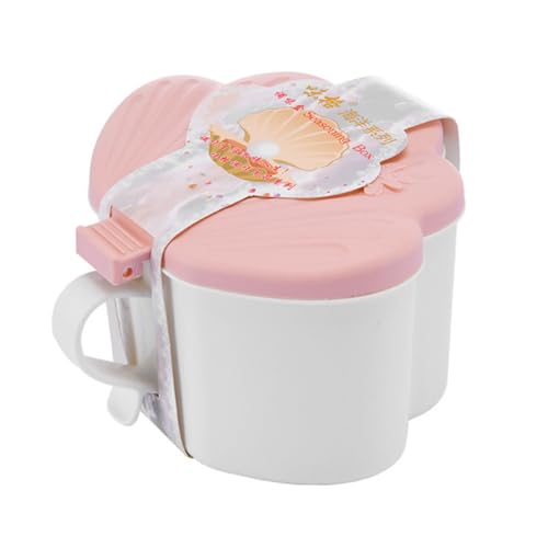 AUTSUPPL 1 Set Seasoning Box Shell Sjape Pot Sugar Container Sauce Container Condiment Jars Containers with Lids Pepper Jar Coffee Bar Accessories Spice Containers Spice Jars Pink Plastic