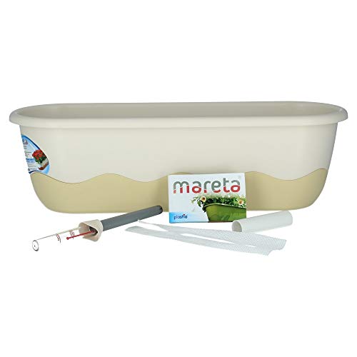 Plastia Blumenkasten mit Selbstbewässerung 'Mareta', 60 cm o. H.