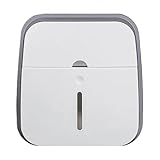 Baxnore Wandmontage Tissue Box Halte Punch Badezimmer Tissue Box Abdeckung Plastikspender für Büroflächen für Heimtoilette