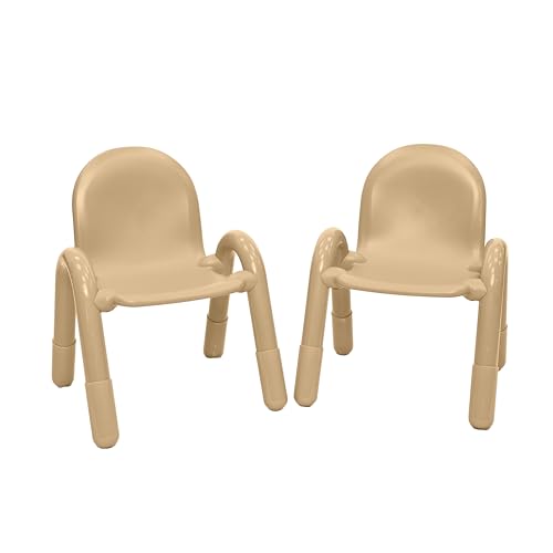 Angeles Baseline 11" Child Chair, Tan, 2 Pack, Stackable Ergonomic