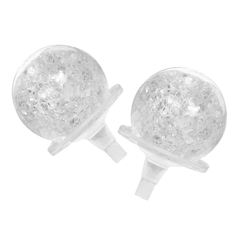 HOLIDYOYO 2 Pezzi Sfere Trasparenti con Effetto Decorazioni Eleganti per Fontane da Acquari e Casa e Ufficio in Vetro Resistente