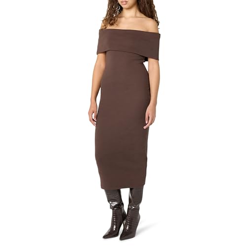 Image of The Drop Womens Lora Off The Shoulder Midi Sheath Dress