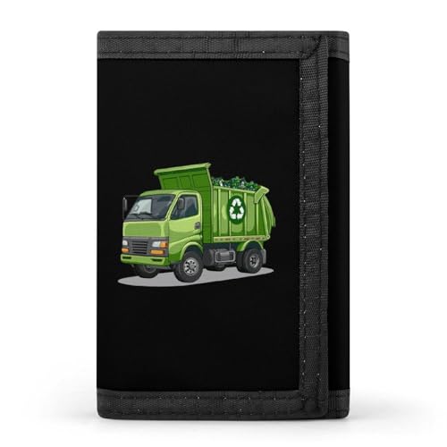 Trash Truck Wallet for Men and Women Trifold Wallet Printed Card Slots Holder Purse