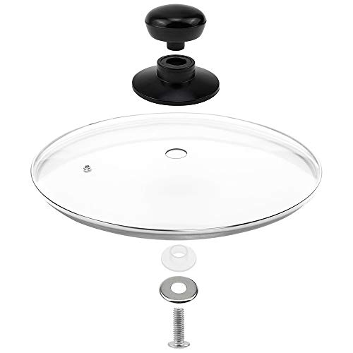 SRunDe 4pack Pot Lid Knobs Universal Pot Lid Cover Knob Replacement Kitchen Pot Lid Handle Knob Bakelite Replacement Knob Pot Lid Cover Knob Handle Holding for Pan Pot Lids Black Anti-Scalding Main Image