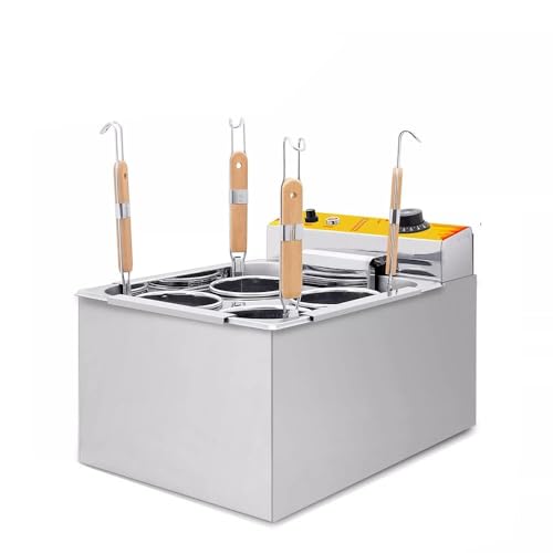 Restaurant Noodle Cooker Machine Stainless Steel Noodle Boiler Noodle Cooker Machine with 4 holes (voltage 110v)