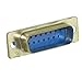 TE CONNECTIVITY / AMP 1757819-2 D SUB SHELL, PLUG, 15POS, STEEL (5 pieces)