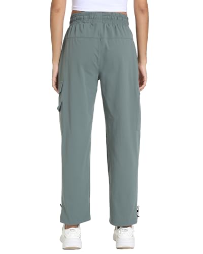 Image of Women's Joggers with Pockets, Hiking Cargo Water Resistant Lightweight Pants for Women Workout Athletic Travel Camping