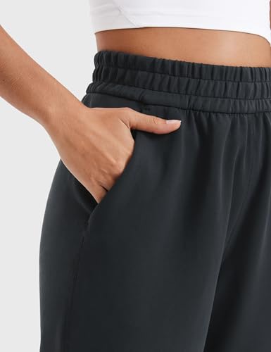 CRZ YOGA SoftAura Wide Leg Sweatpants Women 29"/31" Modal High Waisted Lounge Travel Casual Sweat Pants with Pockets4