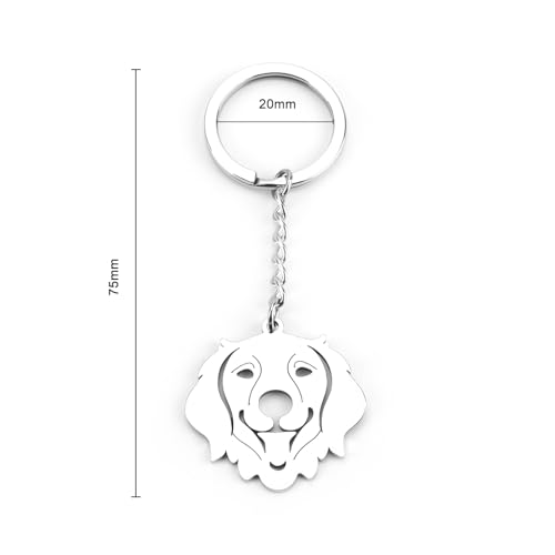 MUCOOS Haustier Hund Schlüsselanhänger - Personalisiert, Auto, Damen, Glücksbringer