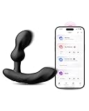 LOVENSE Edge 2 Prostate Massager Adjustable Vibrating Butt Plug, APP Remote Control Male Vibrator Anal Dildo Adult Sex Toys & Games for Beginner Advanced Player, Powerful Vibration, Waterproof