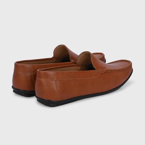 Image of Centrino Loafers Shoes for Man | Stylish Slip-On Casual Shoes for Men | Cushioned Insole | Lightweight Comfortable | Hand-Stitched Premium Moccasin Design | Mens Loafer Shoes for Office (8242)