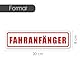 Fahranfänger Auto Magnet-Schild I 30 x 8 cm I Achtung Fahranfänger I wetterfest und magnetisch I kfz690