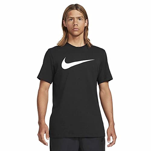 NIKE M NSW tee Icon Swoosh T-Shirt, Black/(White), 3XL Mens