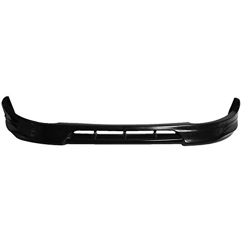 IKON MOTORSPORTS, Front Bumper Lip Compatible with 2010-2013 Kia Optima, DS Style PU Poly Urethane Black Front Lip Spoiler Splitter, 2011 2012