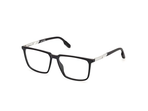 adidas Armação esportiva masculina (modelo SP5071) retangular feita de plástico (incluindo estojo para óculos)