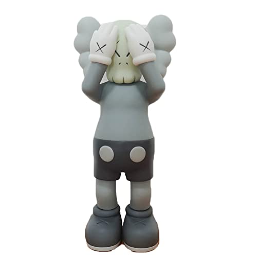 HZIH Bearbrick Violent Bear Building Blocks Construction Ours Debout Couverture Yeux Série Rue Figurine PVC Collection Modèle Série Fait Main Jouet Cadeau Mode Ornement Sculpture 29cm A,29cm Cover