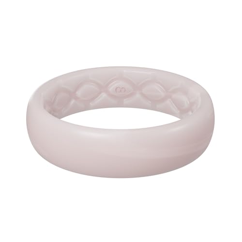 Groove Life Edge シリコンリング - 通気性のあるゴム製結婚指輪。生涯カバー。ユニークなデザイン、快適にフィットするリング。, 9, シリコーン, 宝石なし