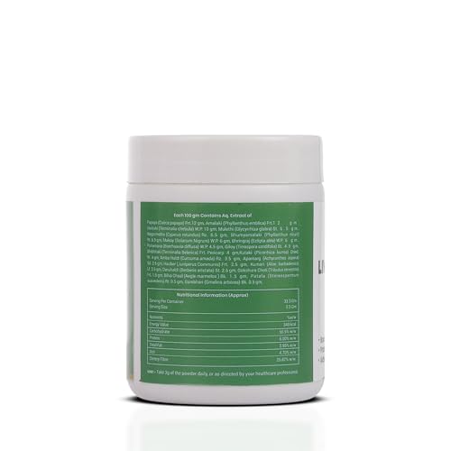 Image of Liver Wellness Powder - Natural Ayurvedic Formula to Support Liver Detox, Improve Digestion, Boost Metabolism & Protect Liver Cells | Herbal Supplement for Daily Liver Care - 100g (Liver Powder)