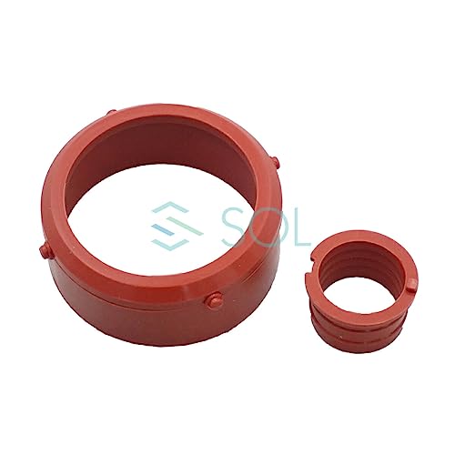 CAPSOL インテークラインガスケット エアダクトシール インテークダクト〜ターボーチャージャー 大 小 2個セット W211 S211 E320 メルセデスベンツ用 互換品 6420940080 不調 劣化 メンテナンス