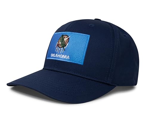 Image of International Tie State Hat for Men and Women, Adjustable Snapback Trucker Baseball Cap with Embroidered Patch