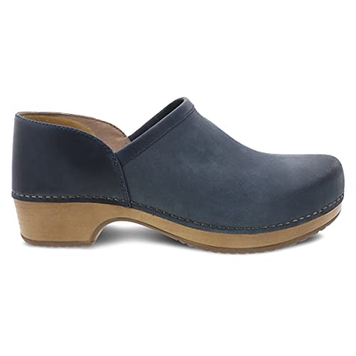 Dansko Brenna Navy Slip On Clogs For Women – Memory Foam And Arch Support For All -Day Comfort And Support – Lightweight Eva Oustole For Long-Lasting Wear Navy Bunished Suede 7.5-8 M Us #TOP6