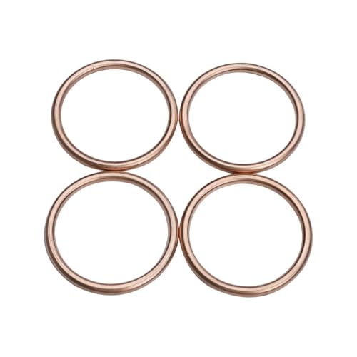 モーター銅メッキパイプガスケット RC390 RC250 RC125 390DUKE ブラック ホワイト オレンジ カップ 42*50*4MMに適合(4pcs)