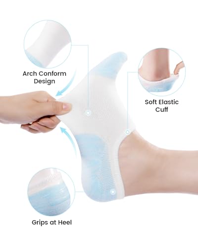 Image of IDEGG No Show Socks Women 10 Pairs Low Cut Anti-Slid Novelty Athletic Casual Invisible Liner Socks