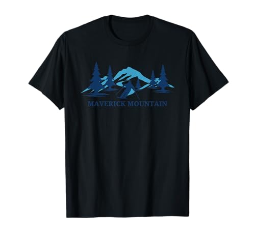 Maverick Mountain Montana Ski Resort Skiing Skier T-Shirt