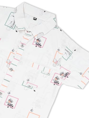 Image of MINIMATES Unisex Kids Cotton All Over Printed Night Suit Sleepwear Top & Pyjama Set Full Sleeve with Pockets for Girls & Boys with Buttons /Sleepwear for Girls /Night Dresses