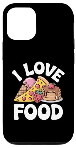 I Love Food Pizza Pancakes Gelato Art Custodia per iPhone 12/12 Pro