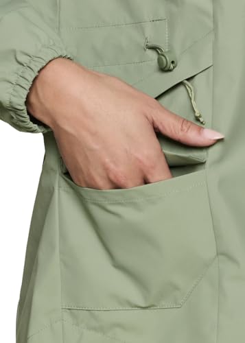 Avalanche Women's Ripstop Rain Jacket, Lightweight Quick Drying Hooded Zip Up Trench Coat with Zipper Pockets4