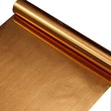 Image of Vinyl Wall Window Door Furniture Fridge Sticker, 24 x 192.3 Inches, Gold