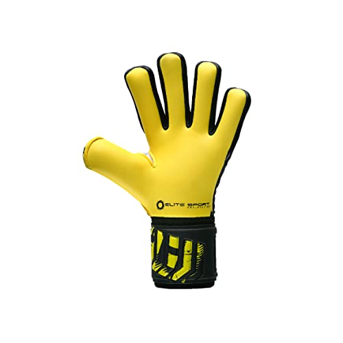 Elite Sport BP Goalkeeping Gloves Size 10, Black / Yellow, 10 UK - Image 3
