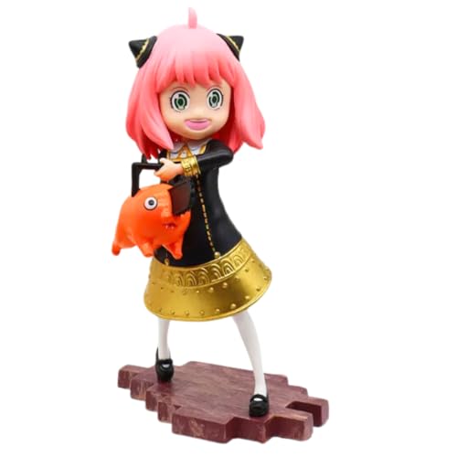 Image of FUNFOB Action Figure Height -17 Collectible for Anime Fans Manga Weeb PVC Multicolour Figurine | Anya with Pochita