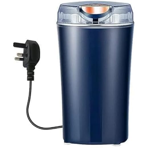 STOMAKI Stainless Steel Electric Coffee Spice Grinder 250ML Electric Coffee Bean Grinder Portable Grinder Mini Electric Coffee Bean Grinder Nut Herb Spice Crusher Mill Blender