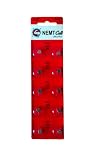 10 AG0 NEMT Cell Knopfzellen Knopfbatterien Uhrenbatterien LR521 LR63 379 1,5V…