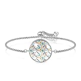 Regalo ideal: esta pulsera única viene con una bonita caja de regalo y lista para regalar. Durante el día de la madre, cumpleaños, Navidad, graduación, Acción de Gracias, día de San Valentín, no es mejor que sea un regalo perfecto para una mujer importante en tu vida