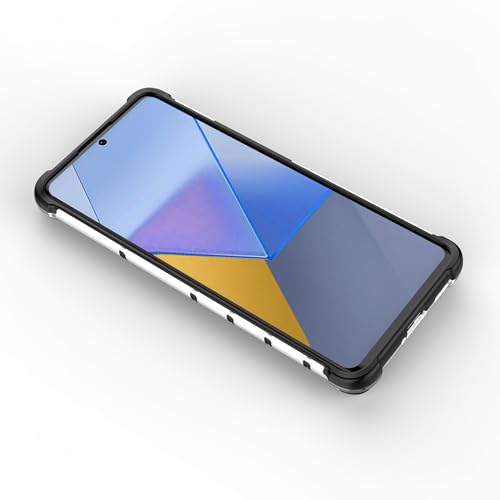 Image of Glasgow Back Case Cover Compatible with [ Mi Redmi Note 13 Pro Plus 5G ] (Stylish Design) - Black