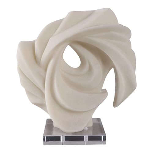 Escultura abstracta de remolino para decoración de hogar miniatura 6