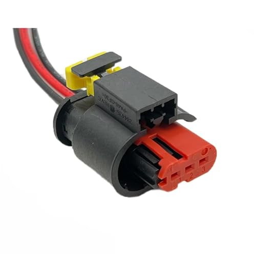 Conector de 3 pines para bobina e inyector con arnés hembra 284425-1 3
