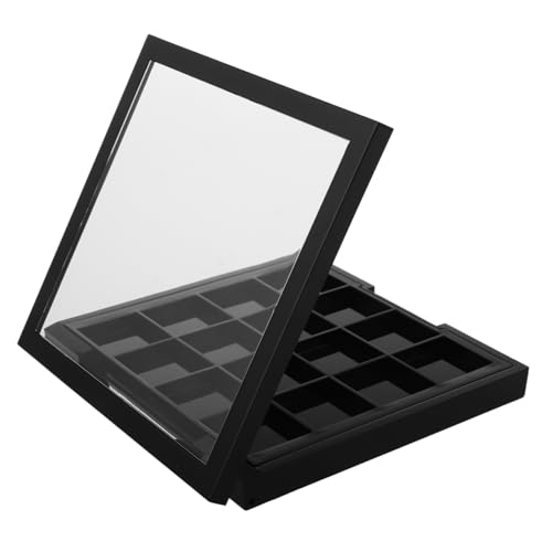 Healvian 空のアイシャドウパレット 収納ケース アイシャドウ収納トレイ フェイスコスメパレット 用 メイクアップ整理ボックス 旅行用コンパクト