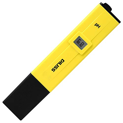 DILISS Digital PH Meter/PH Tester/Mini Water Quality Tester for Household Drinking Water, Hydroponics, Aquariums, Swimming Pools, 0.1PH Resolution - Extra PH Calibration Solution Mixture