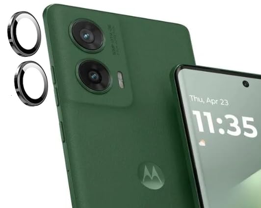 Image of HQ+ New For Motorola Moto G96 5G Camera Ring Lens Tempered Glass Protector Back Camera Lens Screen Protector 1D Anti Shock /Anti-Scratch /Clear /BLACK /1 PIECE IN (1Set)