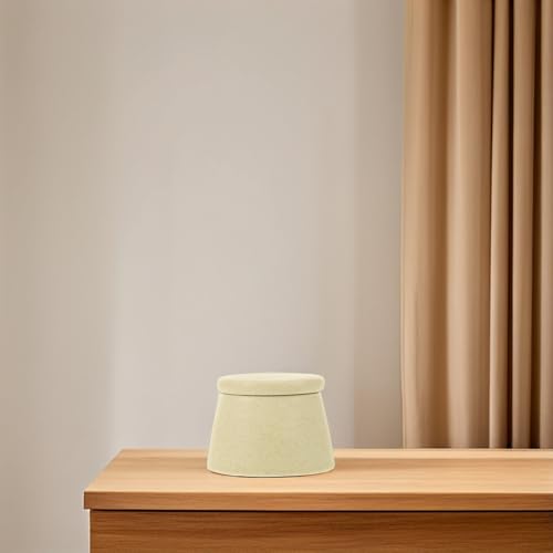 Vaso cerámico limpiador para uñas con tapa verde Matcha miniatura 7