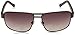 Fossil Men's Fos3060s Rectangular Sunglasses, Dark Ruthenium Gray/Gray Gradient, 63 mm