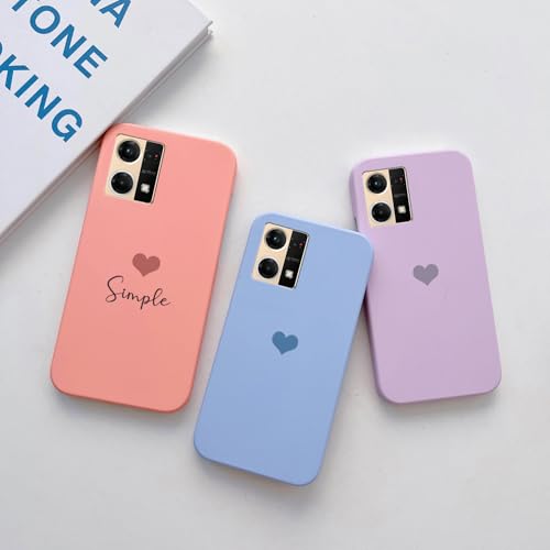 Image of COLORflow Back Cover Compatible with Oppo F21 Pro 4G / F21s Pro 4G | Pastel Hearts Color Customized Back Cover Compatible with Oppo F21 Pro 4G / F21s Pro 4G