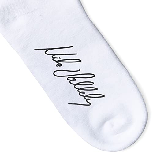 x Mike Vallely Big Bolt Crew Socks | Best Skateboarding Crew Socks | White | Men's 6-83