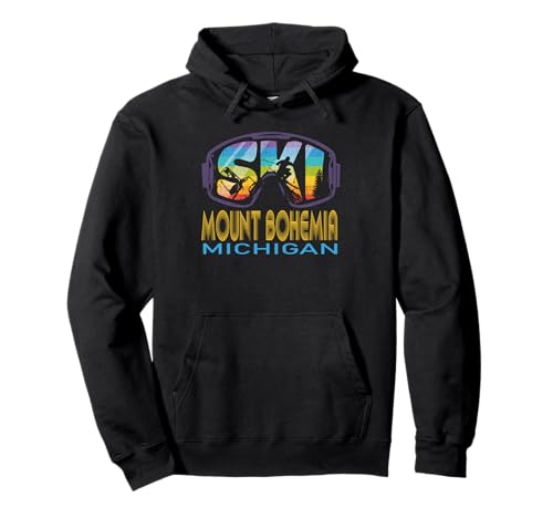 Ski Mount Bohemia Michigan Skiing Vacation Pullover Hoodie